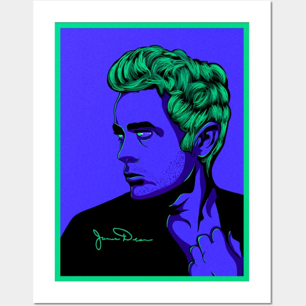 James Dean Neon Wall Art by MarylinRam18